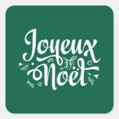 Joyeux Noel Green スクエアシール (正面)