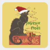 Joyeux Noel Le Chat Noir クリスマスパロディ スクエアシール (正面)