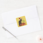Joyeux Noel Le Chat Noir クリスマスパロディ スクエアシール (封筒)