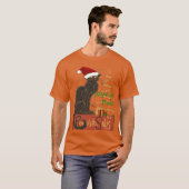 Joyeux Noel Le Chat Noir クリスマス パロディ Tシャツ (正面フル)