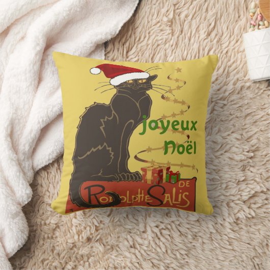 Joyeux Noel Le Chat Noir Christmas Spoof  クッション (ブランケット)