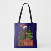 Joyeux Noel Le Chat Noir Spoof With Yule Tree トートバッグ (正面)