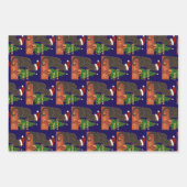 Joyeux Noel Le Chat Noir Spoof With Yule Tree ラッピングペーパーシート (正面)