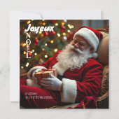 Joyeux Noël Le Père Noël s'est endormi SqFC シーズンカード (正面)