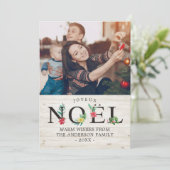 Joyeux Noel Merry Christmas Happy New Year Photo シーズンカード (スタンド正面)