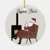 Joyeux Noël Père Noël セラミックオーナメント (裏面)