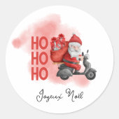 Joyeux Noël père Noël ho ho ho  ラウンドシール (正面)