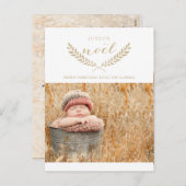 JOYEUX NOEL %PIPE%のモダンな休日の写真の郵便はがき シーズンポストカード (正面/裏面)