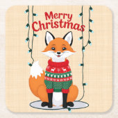Joyeux Noël, Renard ! スクエアペーパーコースター (正面)