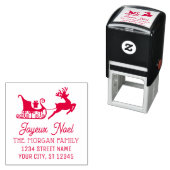 Joyeux Noel Sleighトナカイ名リターンアドレ セルフインキングスタンプ (インサイチュ)