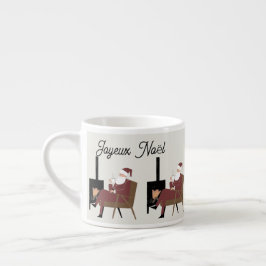 Joyeux Noël Tasse Expresso Père Noël Cocooning エスプレッソカップ