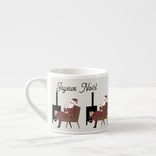 Joyeux Noël Tasse Expresso Père Noël Cocooning エスプレッソカップ (左)
