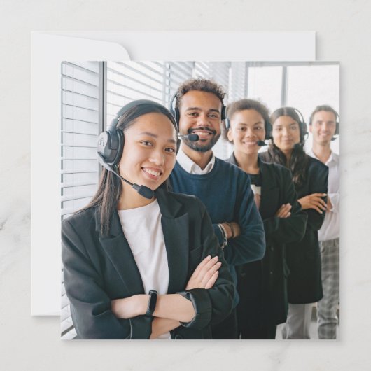 JOYEUX NOEL TECHフォント企業の写真クリスマス シーズンカード (裏面)