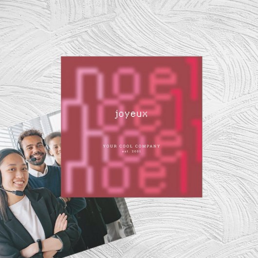JOYEUX NOEL TECH FONT CORPORATE PHOTO CHRISTMAS シーズンカード