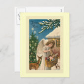 「Joyeux Noel Vintageクリスマスカード」 シーズンポストカード (正面/裏面)