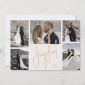 JOYFULエレガント Photo数々の Christmas シーズンカード (正面)