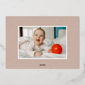 Joyfulバラ金ゴールドツリー2写真 箔シーズンカード (裏面)