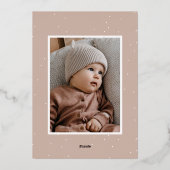 Joyfulバラ金ゴールドツリー2写真 箔シーズンカード (裏面)