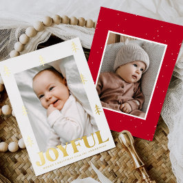 Joyful金ゴールドツリー2写真 箔シーズンカード