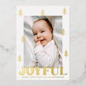 Joyful金ゴールドツリー2写真 箔シーズンカード (正面)