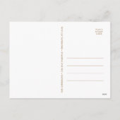 Joyful金ゴールドモダンフレームスクリプト2 PHOTO シーズンポストカード (裏面)