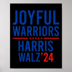 Joyful おもしろい Warriors Kamala Harris Waltz 2024 ポスター