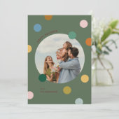 Joyful カラフル Merry Christmas Photocard シーズンカード (スタンド正面)