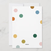 Joyful カラフル Merry Christmas Photocard シーズンカード (裏面)