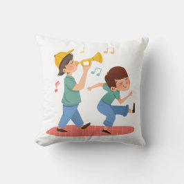 Joyful カラフル Water Color Music遊デザイン クッション