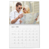 Joyful パーソナライズされた Family Photo カレンダー (3月 2026)