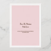 Joyful メリー and Bright Christmasフォト赤面金ゴールド 箔シーズンカード (裏面)