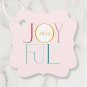 JOYFUL モダンミニマルエレガント素晴らし serifカラフル フェイバータグ (正面)