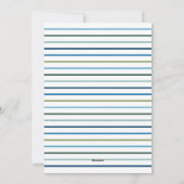 Joyful モダン Blue Greenレタリング写真 シーズンカード (裏面)