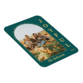 Joyful モダン Minimalistエレガント Arch Photo Green マグネット (右側)