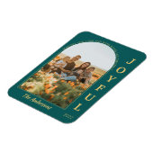 Joyful モダン Minimalistエレガント Arch Photo Green マグネット (左側)