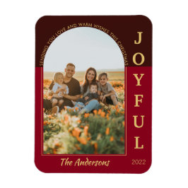 Joyful モダン Minimalistエレガント Arch Red Photo マグネット