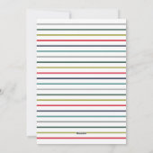 Joyful モダン Redカラフル Greenレタリング写真 シーズンカード (裏面)