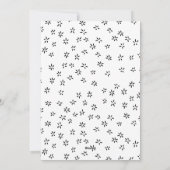 Joyful モダン Snowflake Black Arch Photo シーズンカード (裏面)