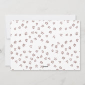 Joyful モダン Snowflake Brown Arch 2 Photo シーズンカード (裏面)