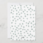 Joyful モダン Snowflake Green Oval Arch 2 Photo シーズンカード (裏面)