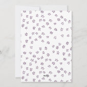 Joyful モダン Snowflake Purple Arch Photo シーズンカード (裏面)