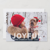 Joyful モダン Translucent Overlay写真 シーズンカード (正面)