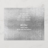 JOYFUL 数々の Photo Silver Budgetホリデーカード (裏面)