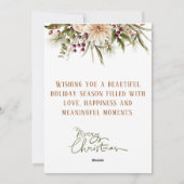 Joyful 素朴 Arch Photo Christmas Card シーズンカード (裏面)