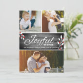 Joyful 素朴 Wishesフォトコラージュ シーズンカード (スタンド正面)