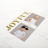 Joyful 2 写真 ゴールド 箔シーズンカード (回転した状態)