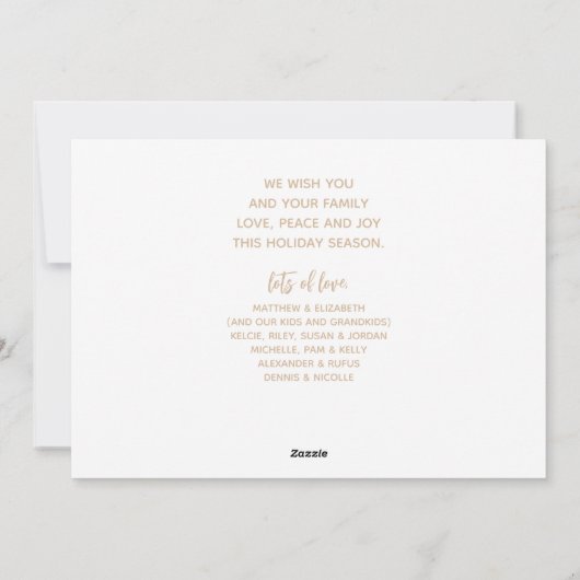 JOYFUL 5フォトクリスマス シーズンカード (裏面)