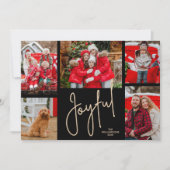 JOYFUL 5フォトクリスマス シーズンカード (正面)