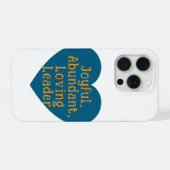Joyful, Abundant, Loving Leader Phonecase iPhoneケース (裏面横)