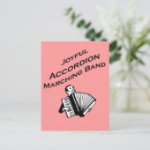 Joyful Accordionマーチングバンド ポストカード (スタンド正面)